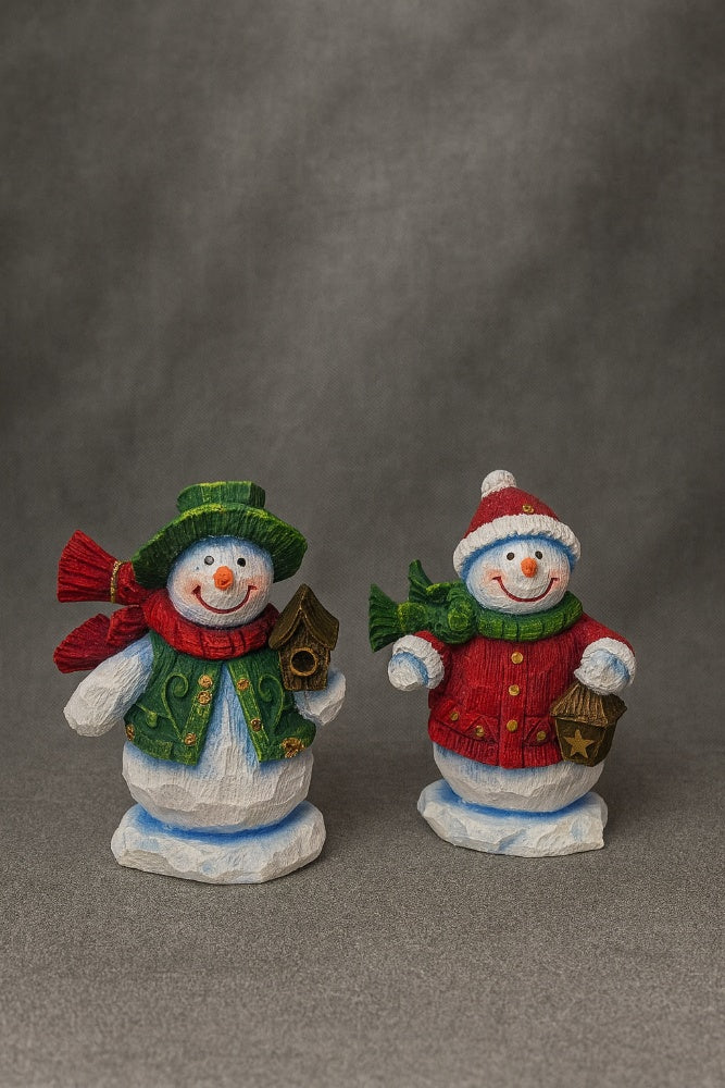 Set "Alegría Invernal" - Muñecos de Nieve con Abrigos y Accesorios