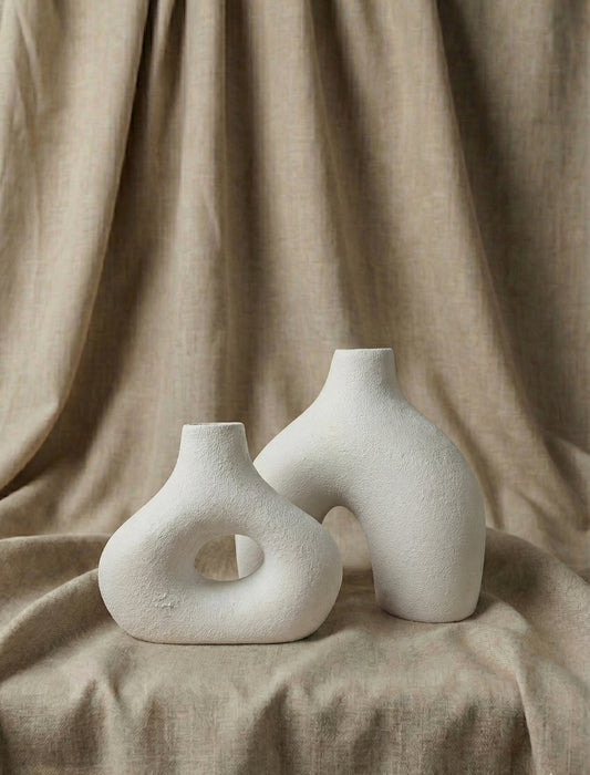 Set de 2 Jarrones Nórdicos Texturizados
