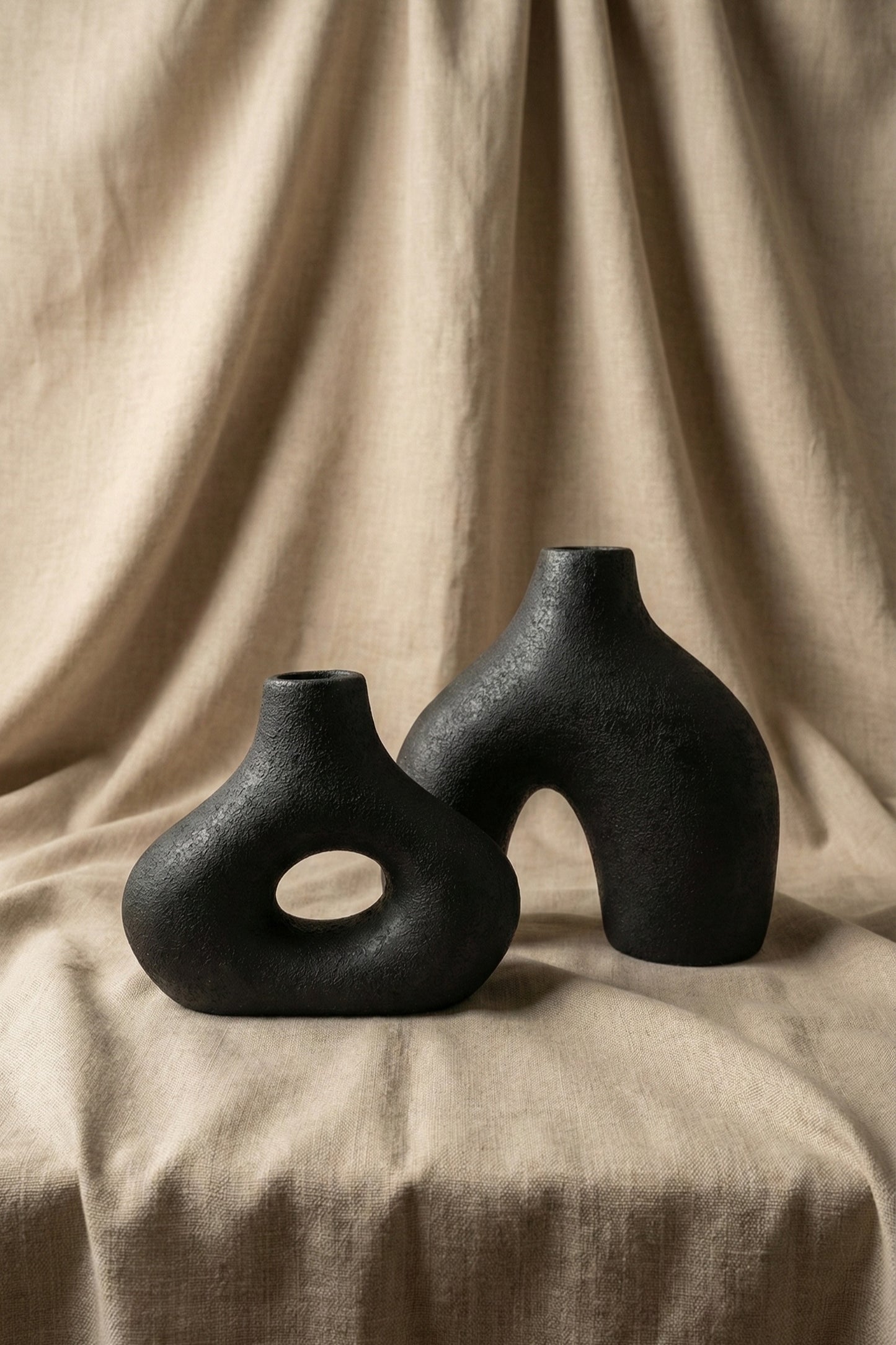 Set de 2 Jarrones Nórdicos Texturizados